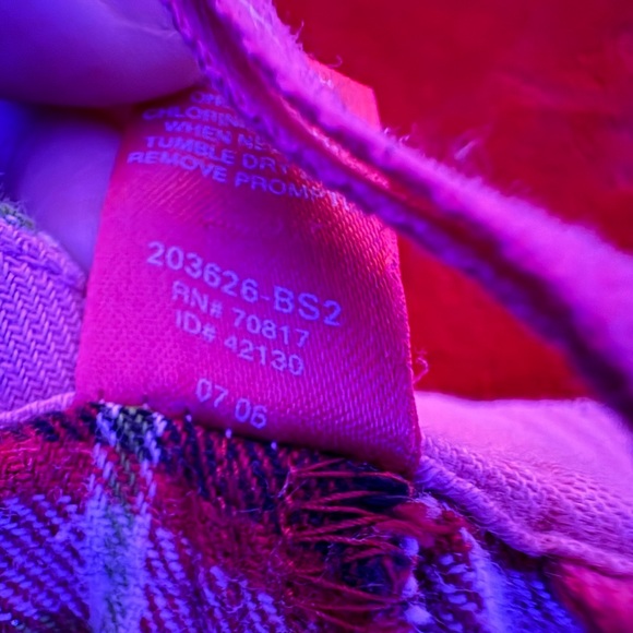 HTF PINK VICTORIAS SECRET RED PLAID FLANNEL PANTS - Picture 10 of 12